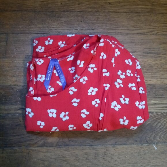 SERAPHINE leora nursing top in red floral (sz12) - Picture 11 of 12